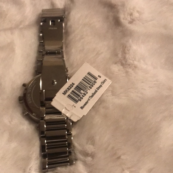 Michael Kors Sawyer Blue Dial Stainless Steel Chronograph Womens Watch - Picture 5 of 7